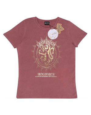חולצת טי של לוגו הוגוורטס גריפינדור לנשים - הארי פוטר