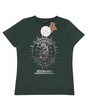 Koszulka Herb Hogwart Slytherin dla kobiet - Harry Potter