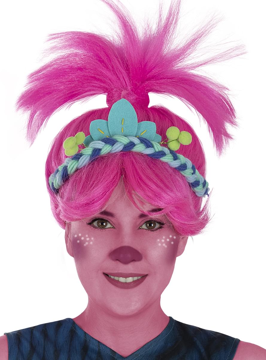 Peluca de Poppy Trolls 3