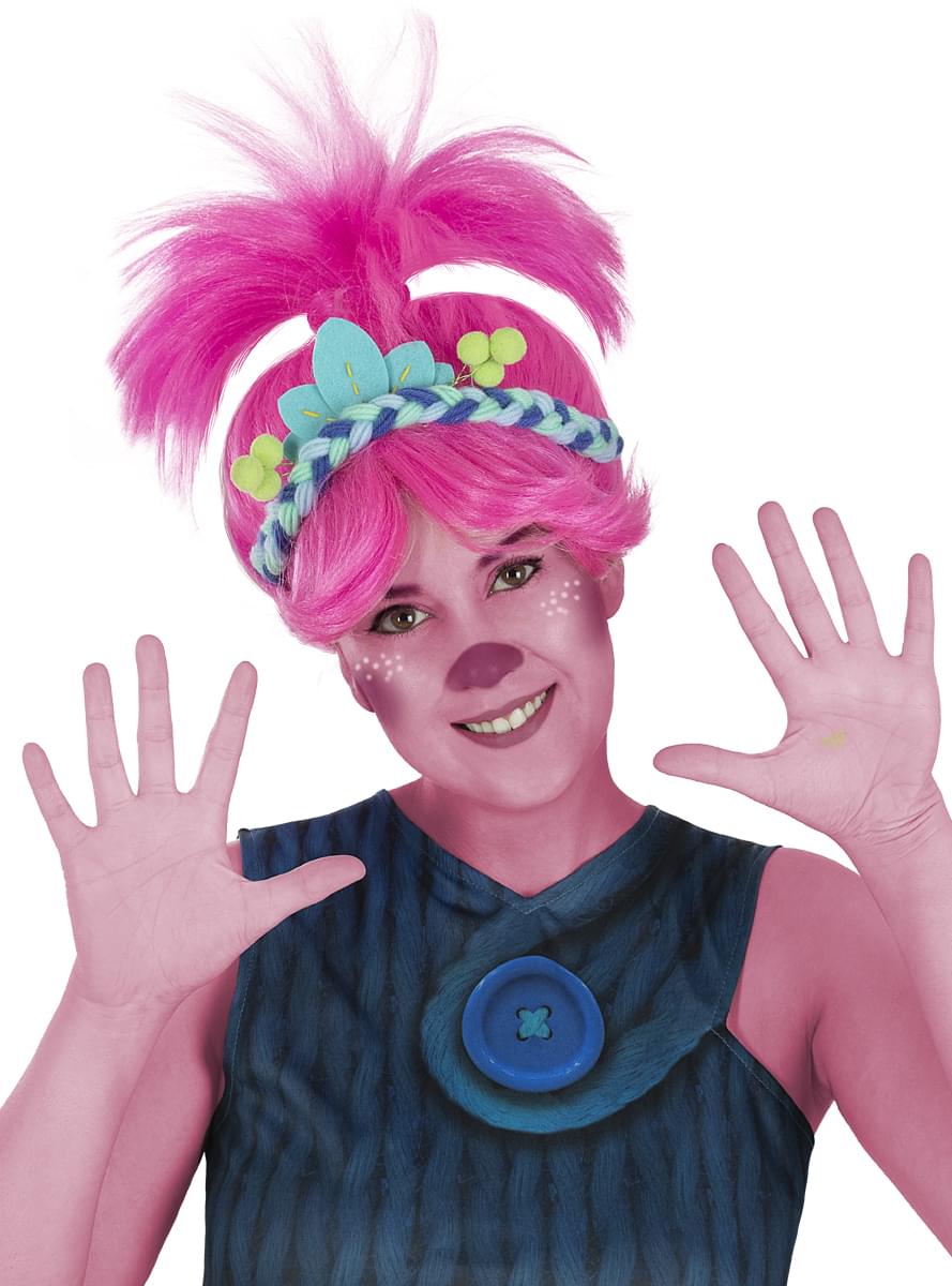 Peluca de Poppy Trolls 3