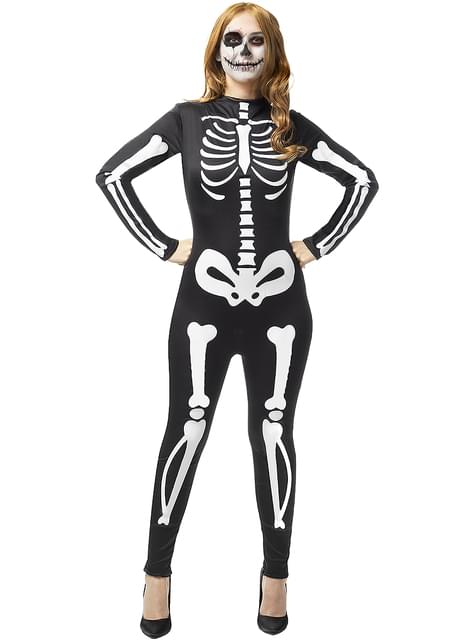Costume Da Scheletro Mietitore Per Donna – Completo Halloween Con Mantello, Vestito, Guanti, Calzini, Falce E Collana – Taglia Unica Per Ragazze