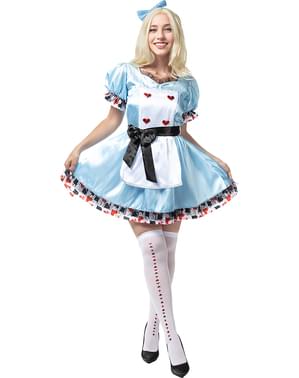 Alice-kostuum deluxe voor vrouwen