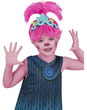 Parrucca da Poppy per bambina - Trolls 3