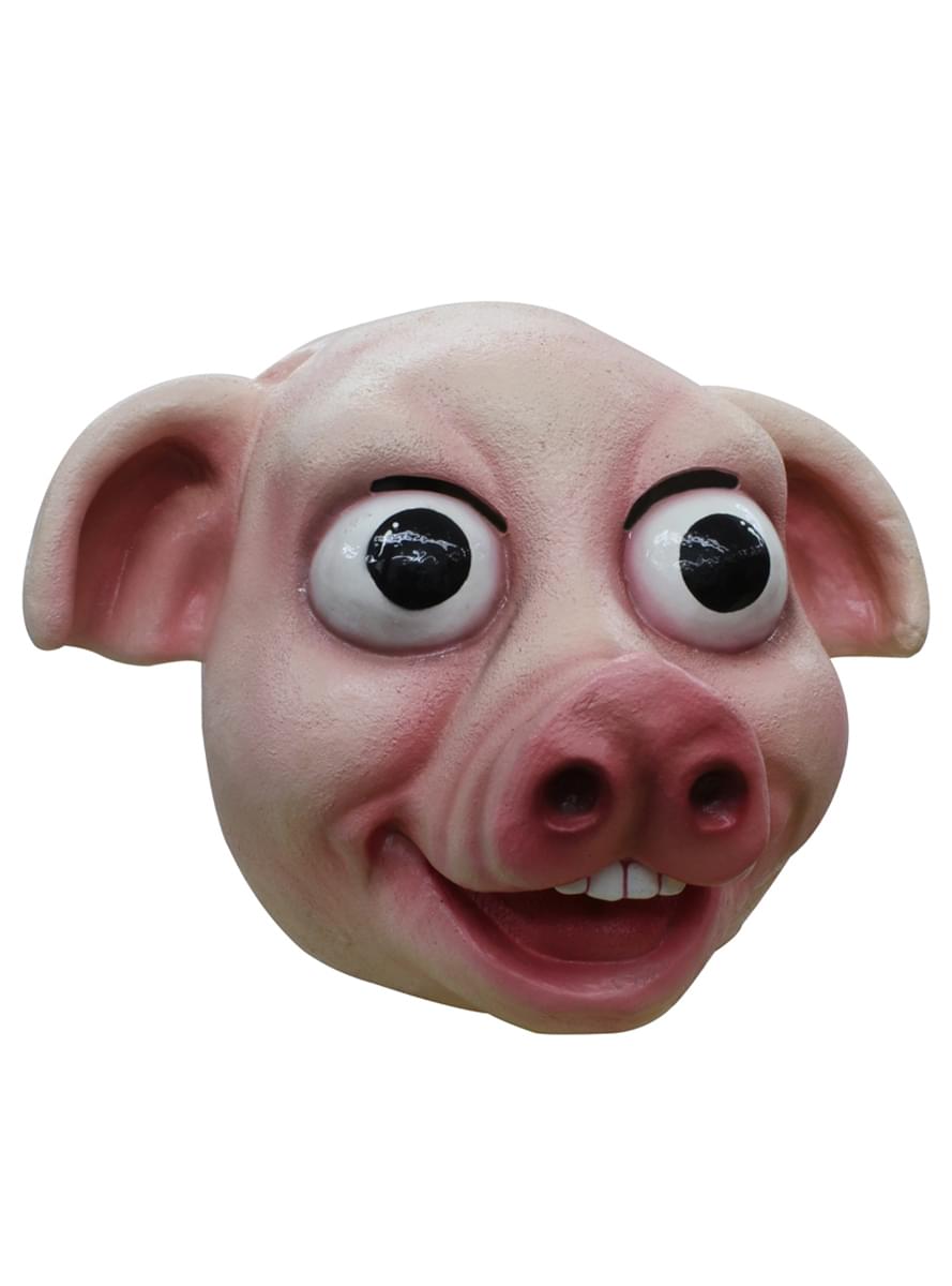 Máscara de cerdo feliz para adulto