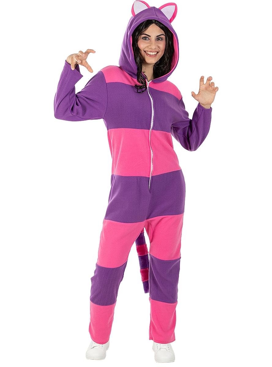Костюм Onesie Cheshire Cat за възрастни