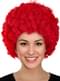 Peluca de payaso roja