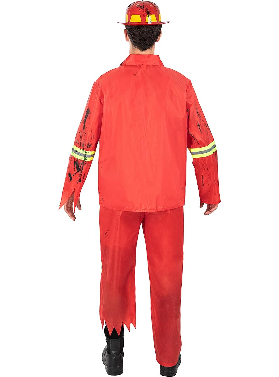 Disfraz de bombero zombie para hombre