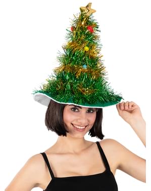 Cappello con albero di Natale