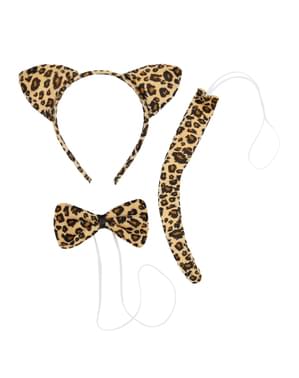 Kit accesorios de leopardo