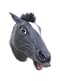 Maschera da cavallo pazzo nero per adulto