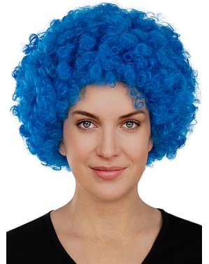 Clown Perücke blau