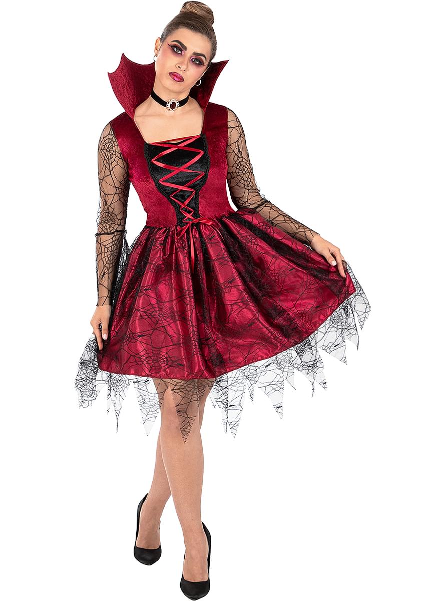 Dökk vampírsk kostume fyrir konur