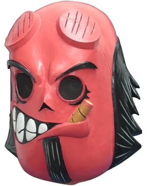 Felnőtt Hellboy napja a halott maszknak