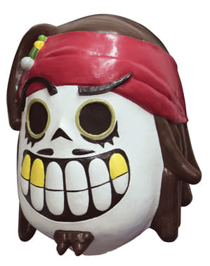 Máscara de pirata Catrina para adulto