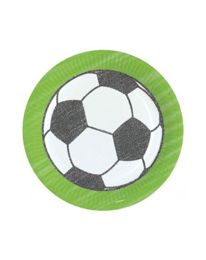 8 fodboldtallerkner (23 cm)