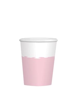 8 Rose Gold Cups