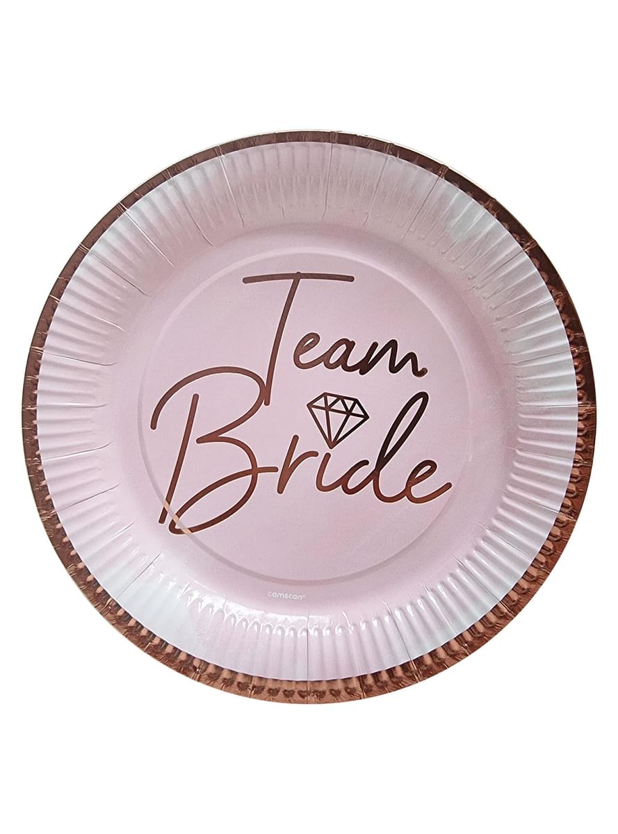 8 чинии „Team Bride“ (23 см)