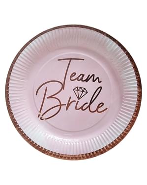 8 Πιάτα “Team Bride” (23εκ.)