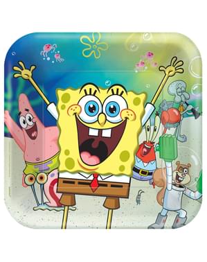 8 platos de Bob Esponja (23 cm)