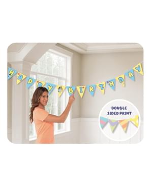 36 pcs fournitures de fête bluey, décorations de fête d'anniversaire à  thème bluey, ballons en latex, décoration de gâteau, bannière, sacs de fête  pour enfants - - 