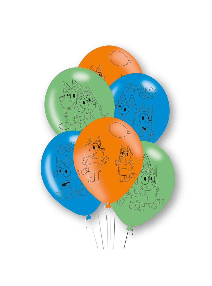  6 palloncini Bluey