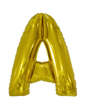 Ballon lettre A doré (86 cm)