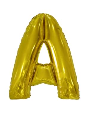 Gouden Letter A Ballon (86cm)