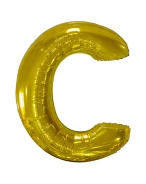 Gouden Letter C Ballon (86cm)