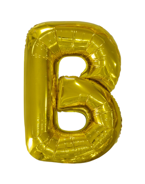 Buchstabe B Folienballon gold (86 cm)