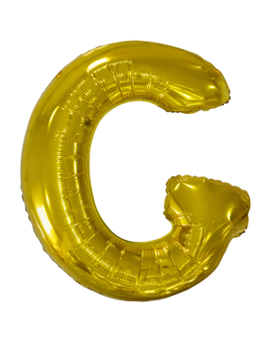 Ballong bokstaven G guldfärgad (86 cm)