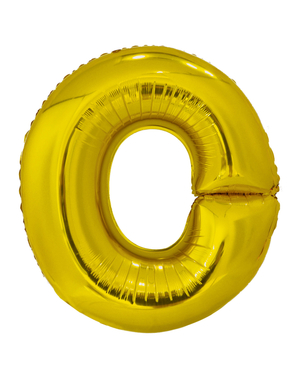 Ballon lettre O doré (86 cm)