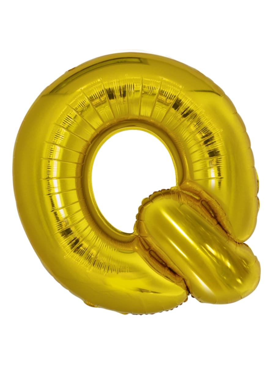 Zlatý balónek písmeno Q (86 cm)