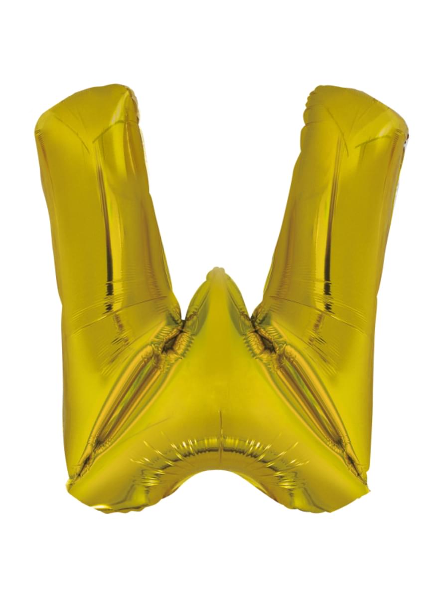 Balon auriu cu litera W (86 cm)