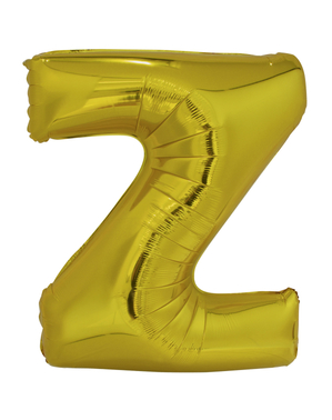 Buchstabe Z Folienballon gold (86 cm)