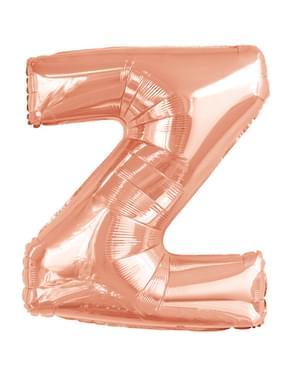 Ballon lettre Z rose gold (86 cm)