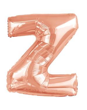 Buchstabe Z Folienballon roségold (86 cm)