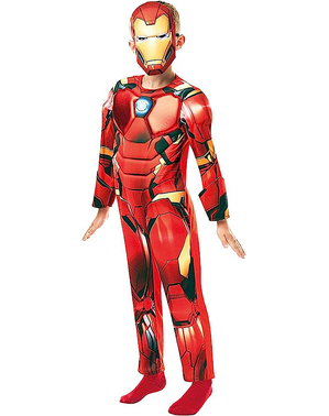 Deluxe Iron Man kostume til drenge - The Avengers