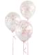 Balony Lateksowe Neonowe Konfetti x6