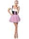 Costume dirndl Oktoberfest rosa da donna