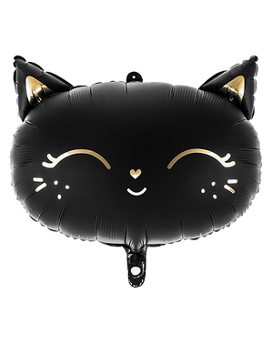 Balon din folie de pisică neagră