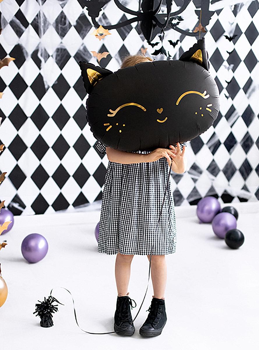 Schwarze Katze Folienballon