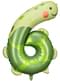 Number “6” Turtle Foil Balloon