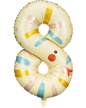 Μπαλόνι από Φύλλο Αλουμινίου Νούμερο “8” Φίδι