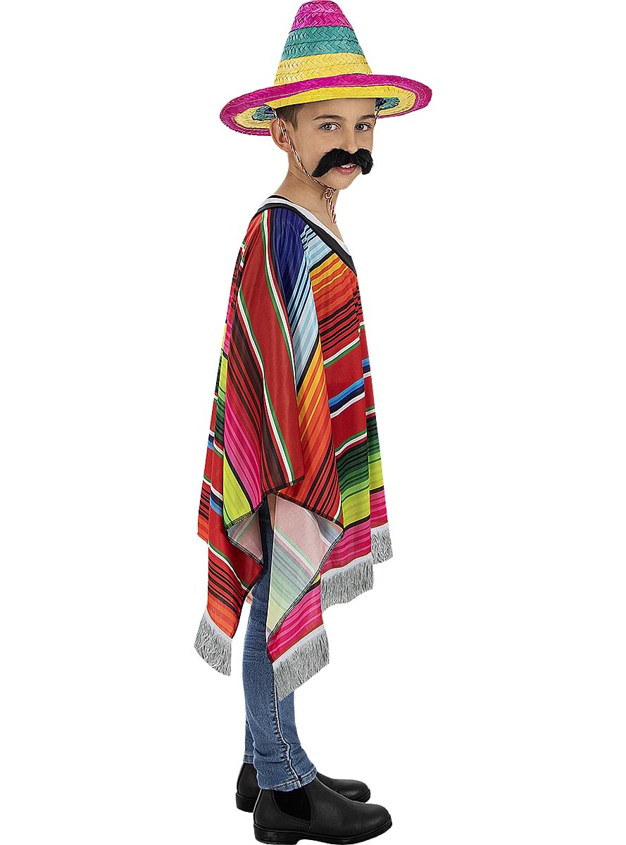 Mexicansk poncho til børn