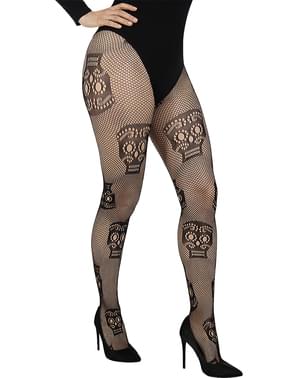 La Catrina Fishnet Tights for Women