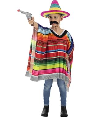 Poncho mexicain garçon