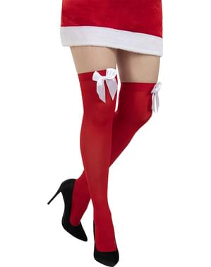 Red Stockings with Bow