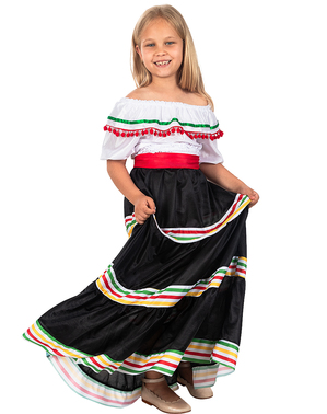Costum de fată mexicană