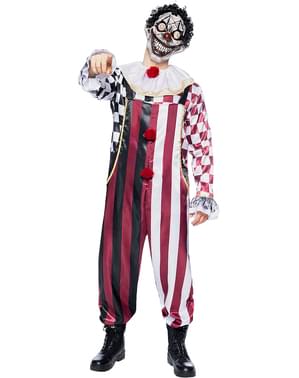 Maskeraddräkt skräckinjagande clown Premium för honom