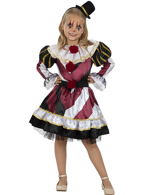 Premium Scary Clown Costume for Girls